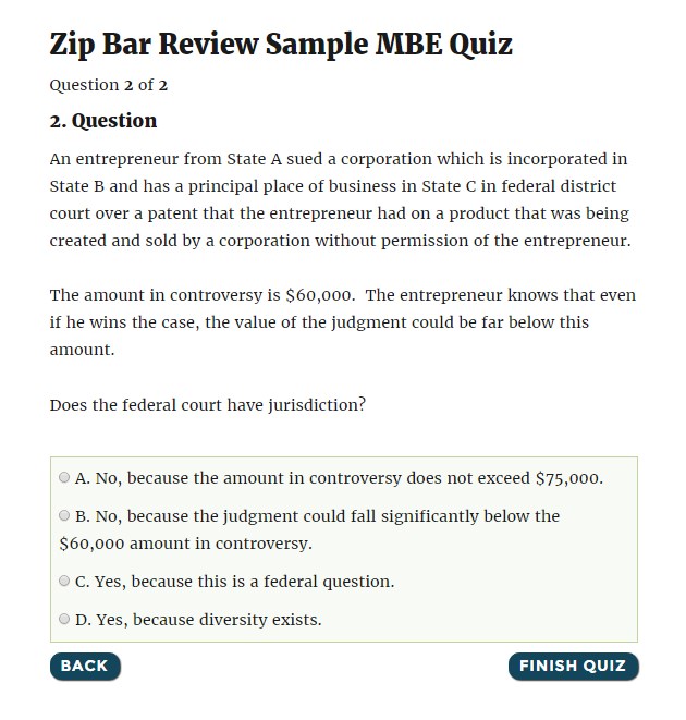 MBE & MPRE Bar Exam Products | Zip Bar Review